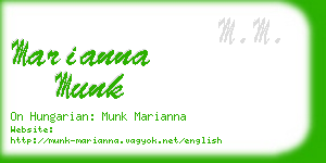 marianna munk business card